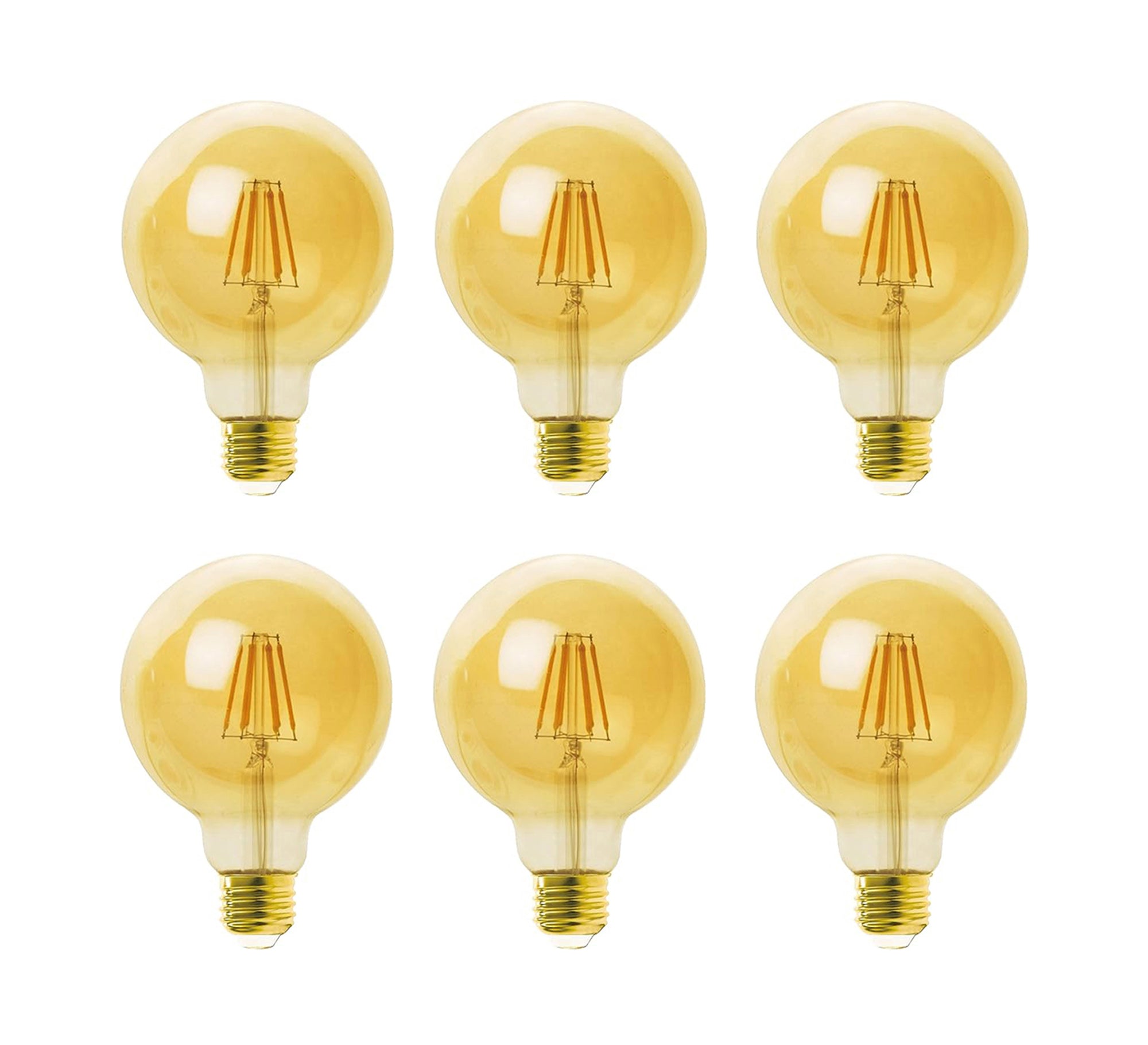 6 Edison LED Bulb 6 Watt Clear