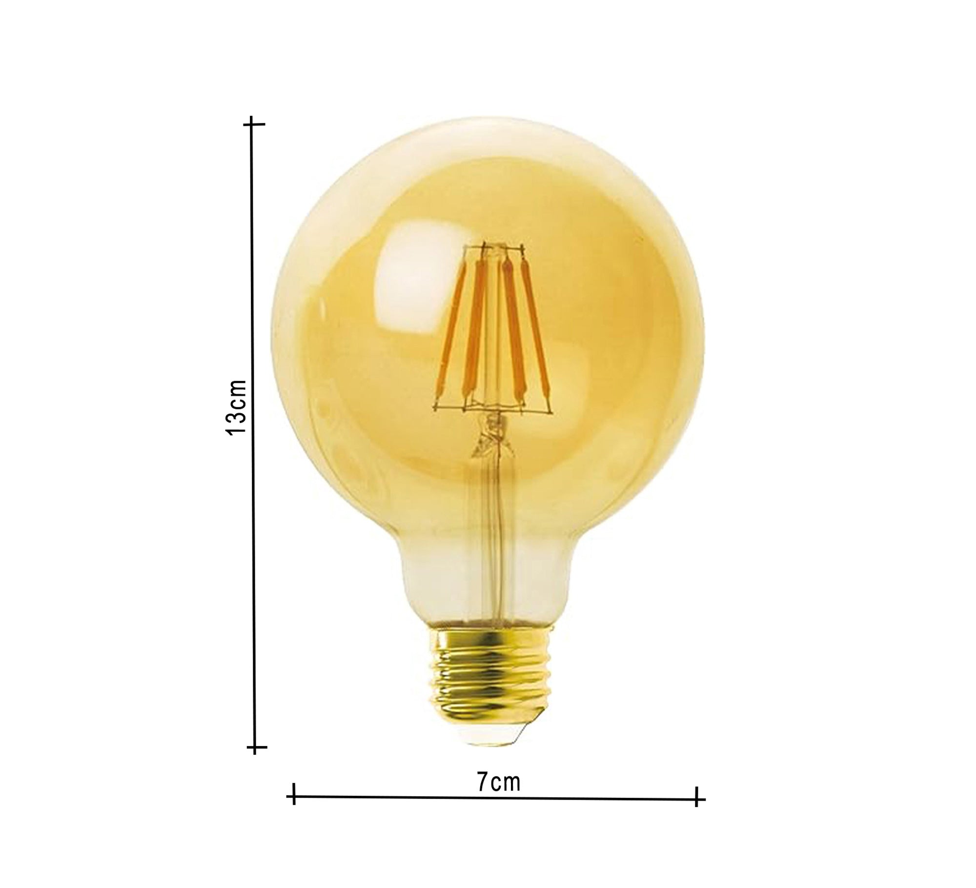 6 Edison LED Bulb 6 Watt Clear