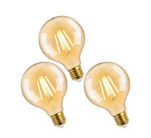 3 Edison Decor Bulb 6 Watt Clear