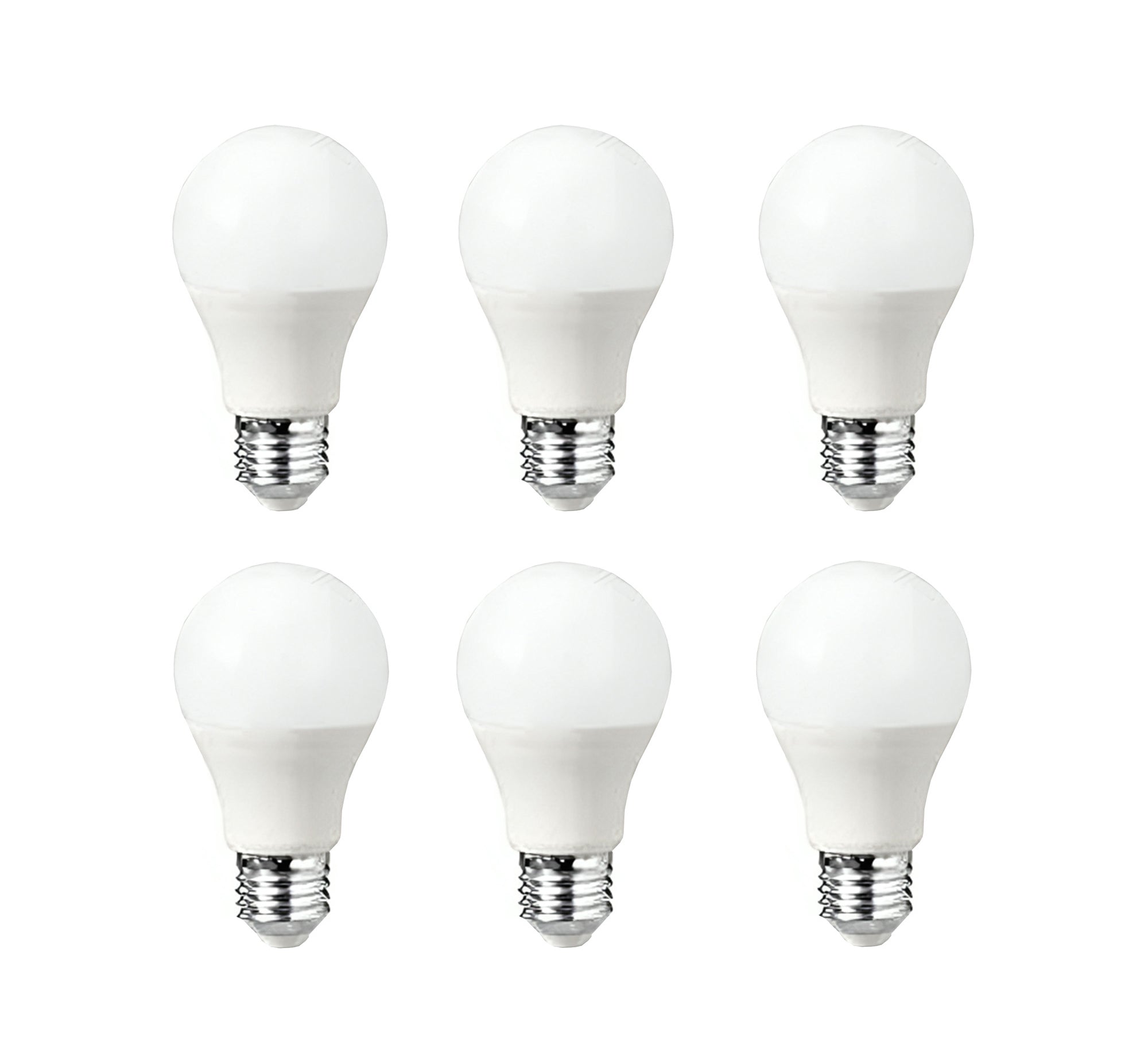 6 White LED Bulb 9 Watt