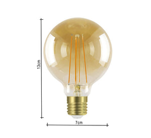 2 Edison Decor Bulb 6 Watt Transparent