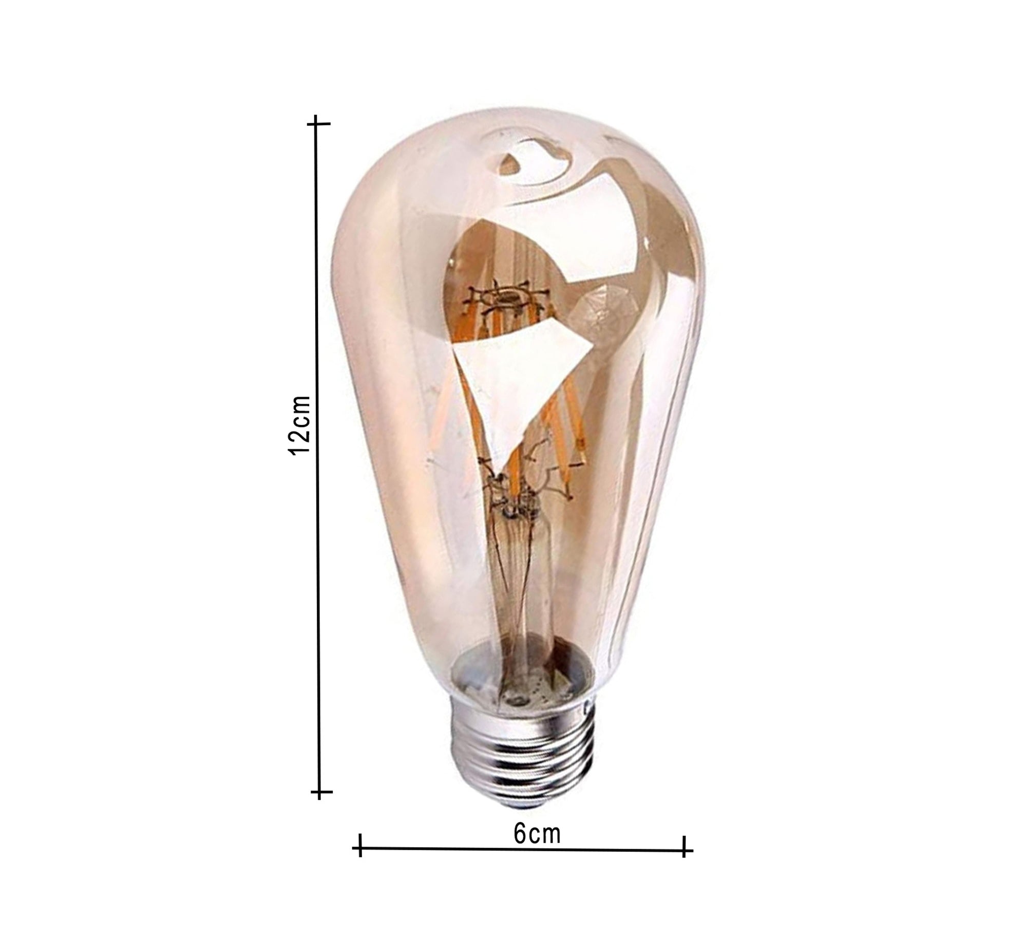 4 watt Edison decorative bulbs transparent