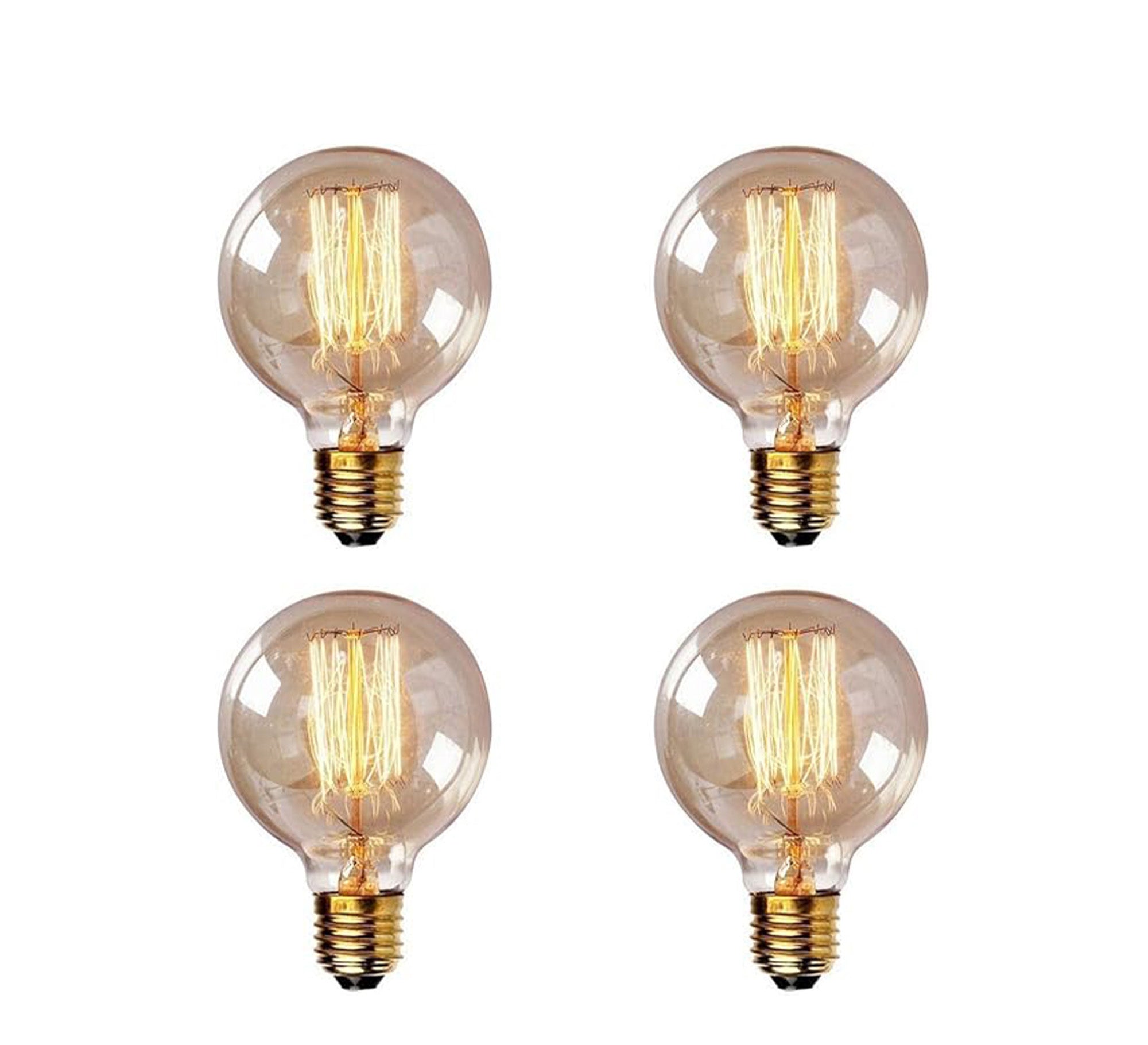 4 watt Edison decorative bulbs transparent 6 watts