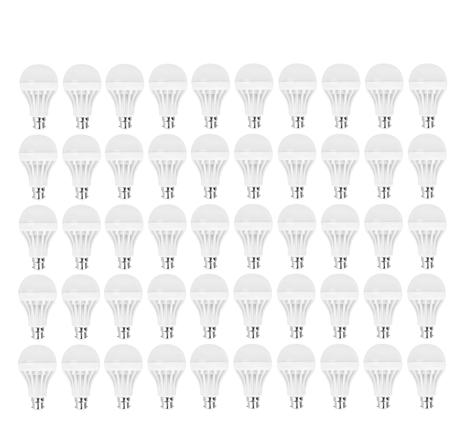 50 LED bulbs white 9 watts