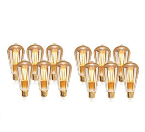 12 Edison decorative bulbs 4 watts clear