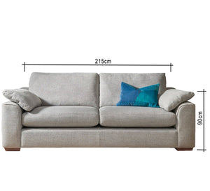 Comfortable grey sofa