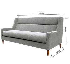 Comfortable gray sofa