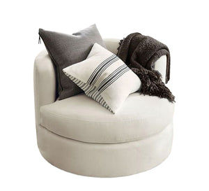 White round chair with elegant design