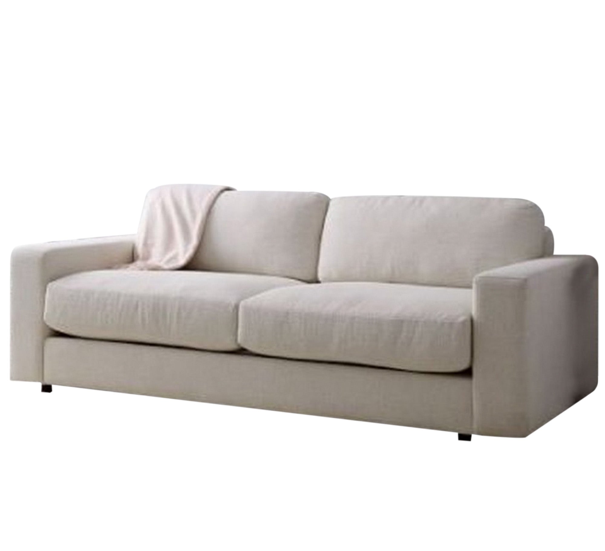 Triple sofa in off-white color