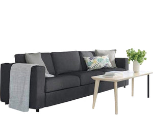 Black triple sofa