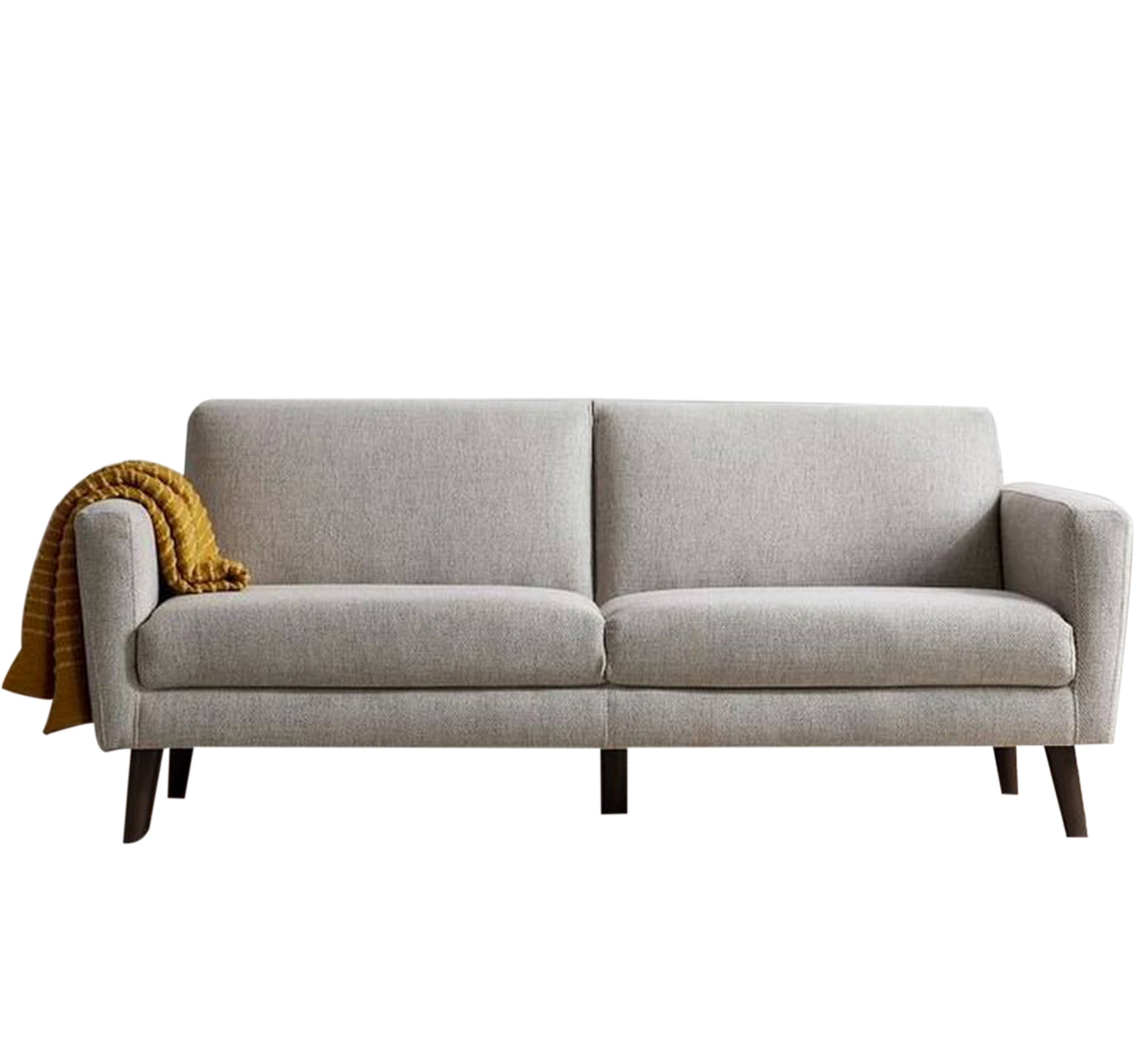 Gray double sofa