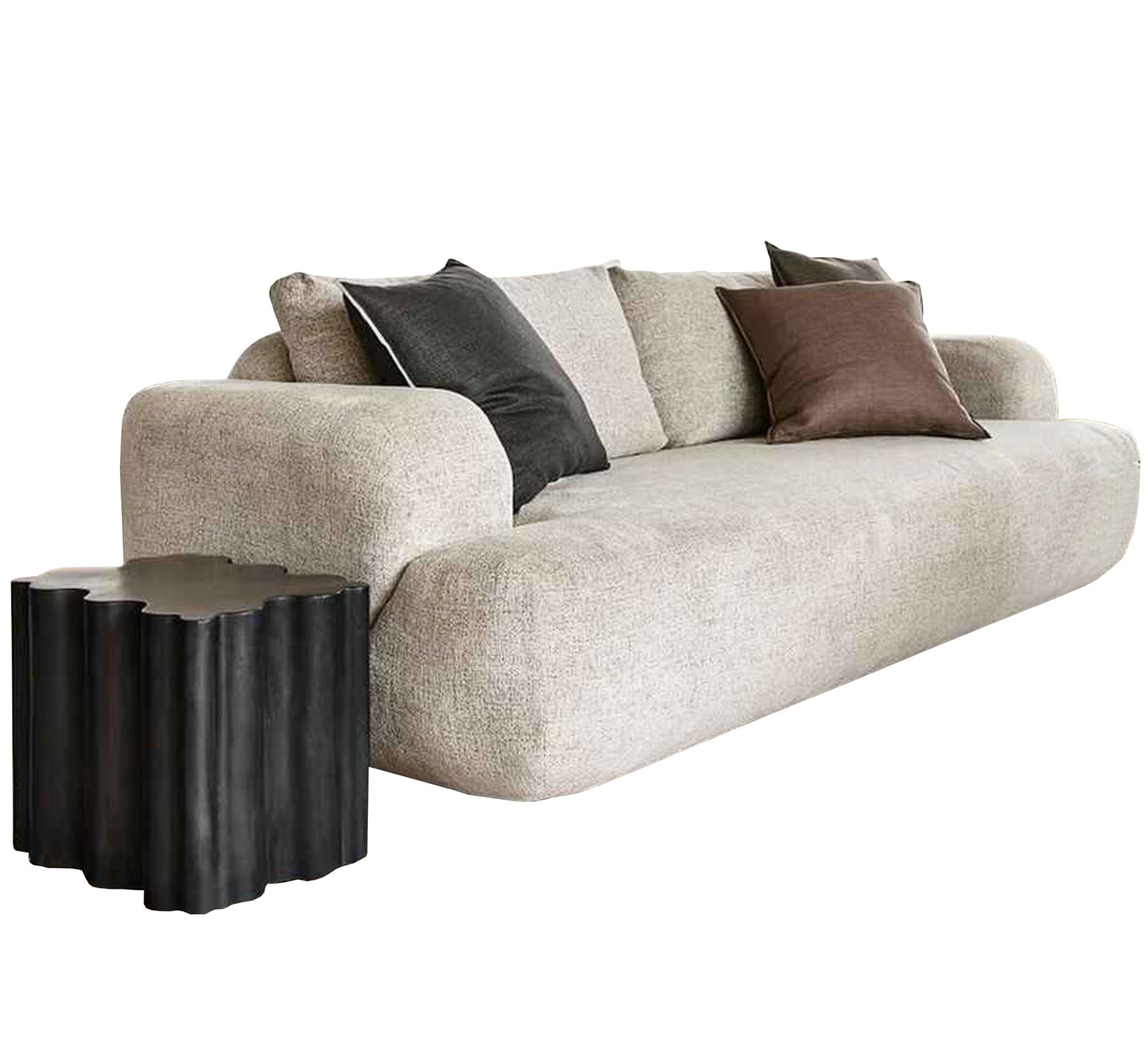 Distinctive sofa in off-white color