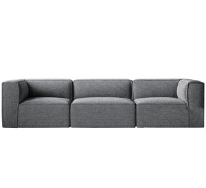 Dark grey linen sofa