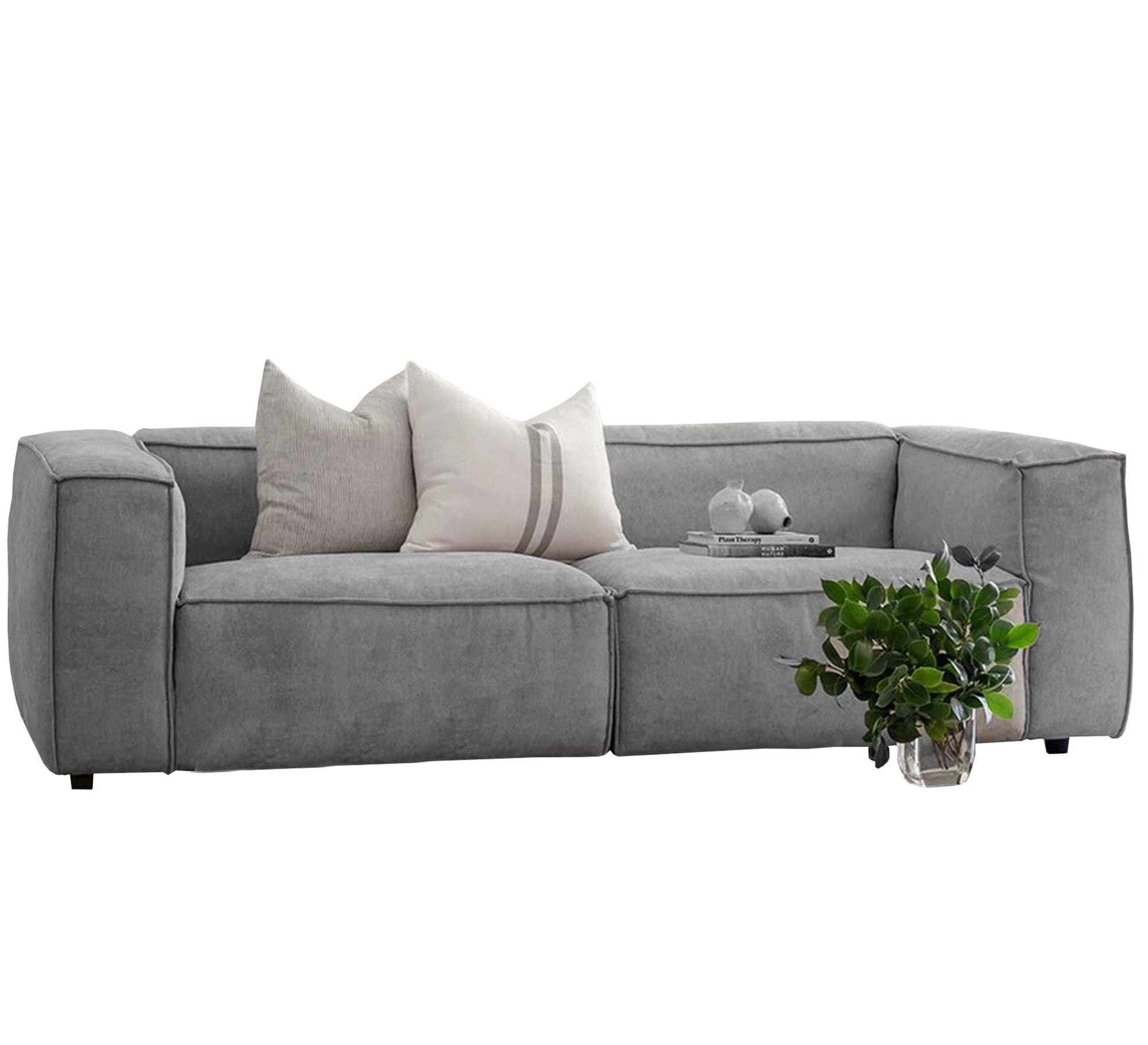 Comfortable sofa with low back