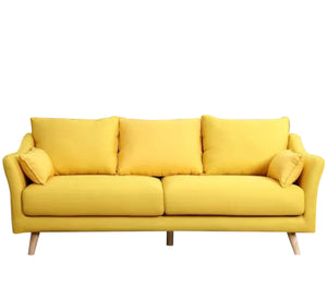 Bright Yellow Sofa, Vibrant & Comfortable