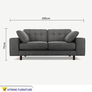 Dark grey sofa