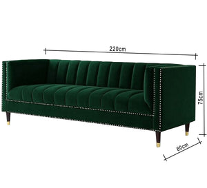 Green sofa