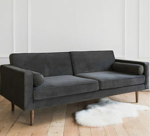 Grey triple sofa