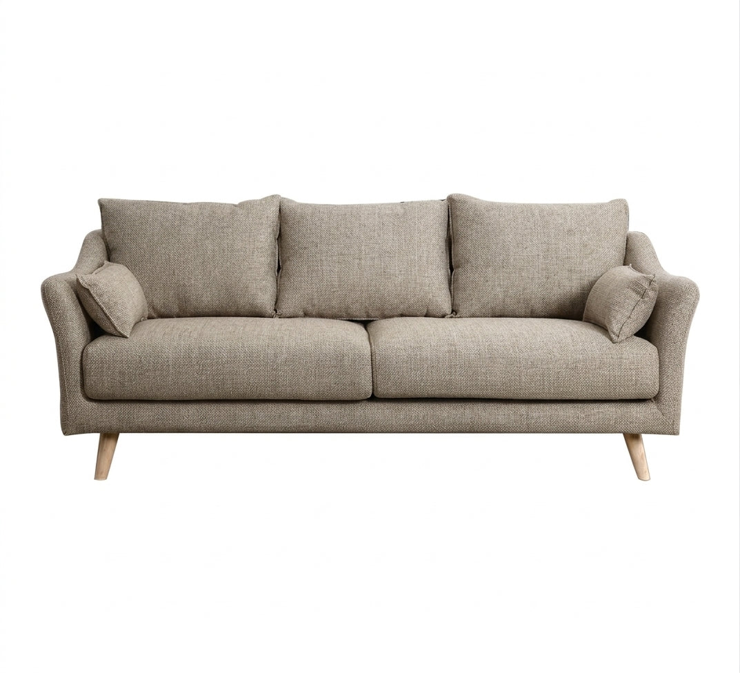 A luxurious fabric sofa with a luxurious design.