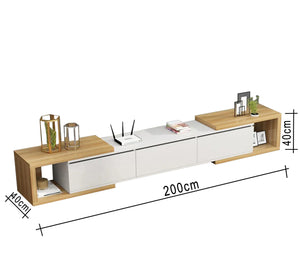 TV table with hollow sides