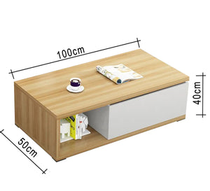 TV table with hollow sides