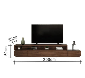 Brown Wooden TV Table - Sleek, Sturdy, Stylish