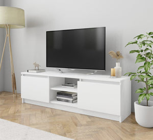 TV unit with middle shelf