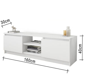 TV unit with middle shelf