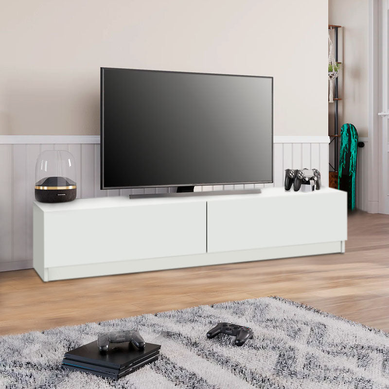 TV unit with two flip leaves