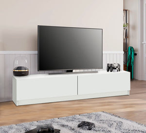 TV unit with two flip leaves