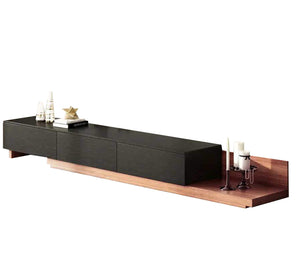 Black TV unit * wooden brown