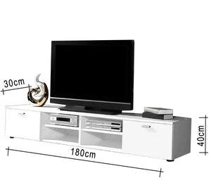 TV unit with two open shelves in the middle