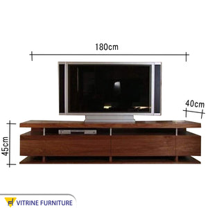 Dark brown TV unit