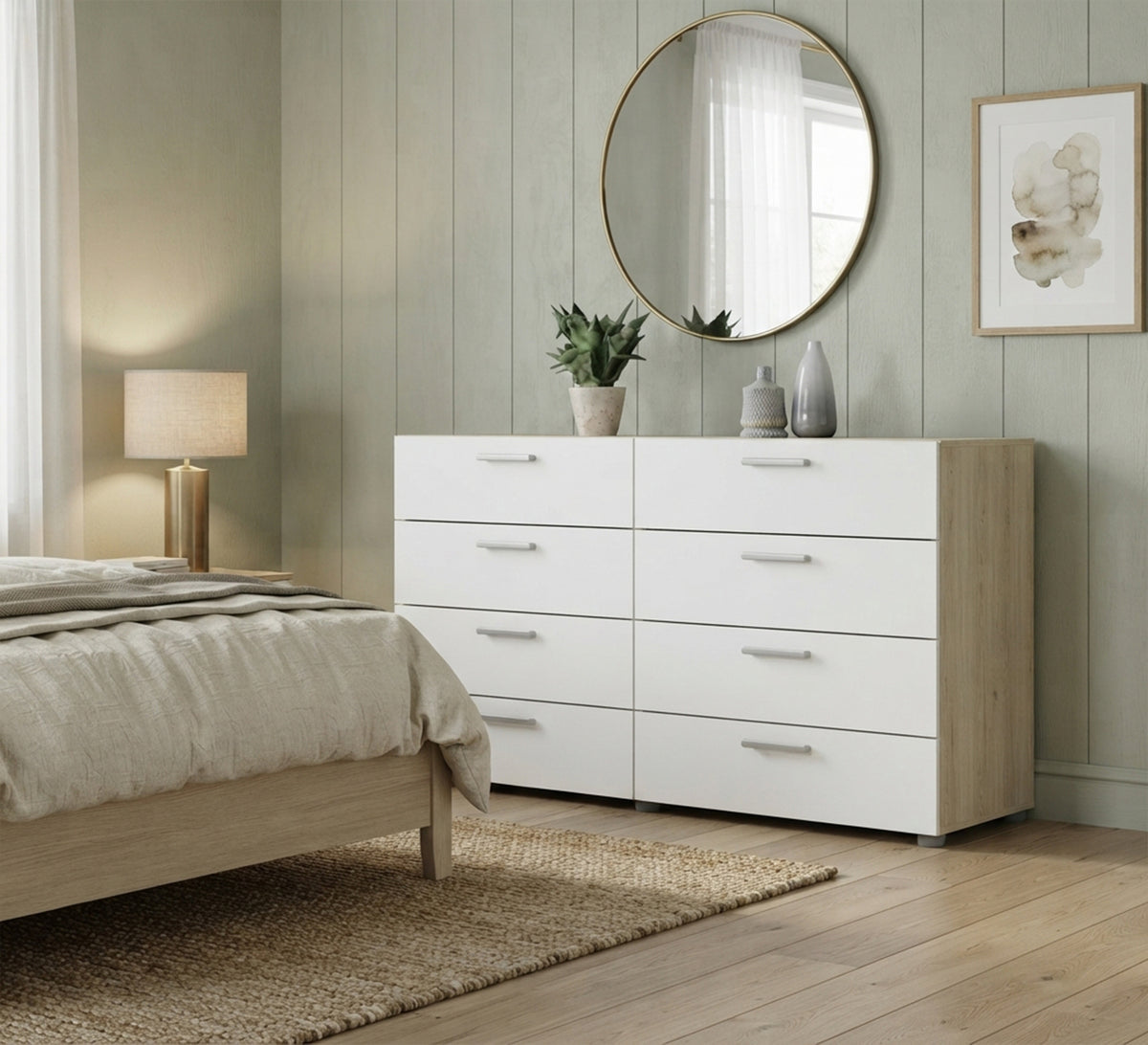 Drawer unit in even arrangement