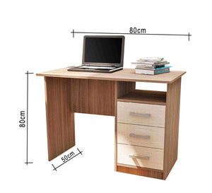 Study desk with three drawers