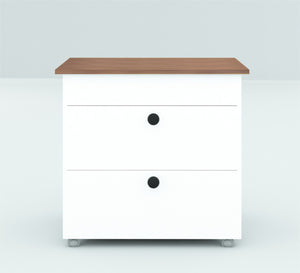 Bedside table with a brown movable surface