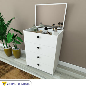 Dresser with movable top