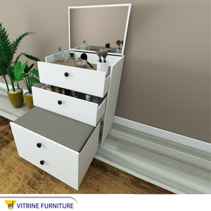 Dresser with movable top