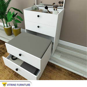 Dresser with movable top