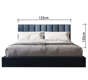 Bed: Stylish Longitudinal Upholstery Comfort