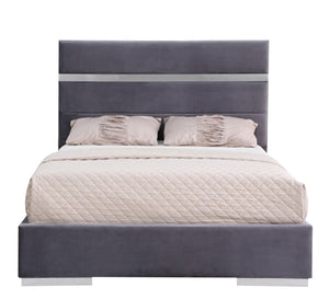 Single bed divided into two parts, dark grey