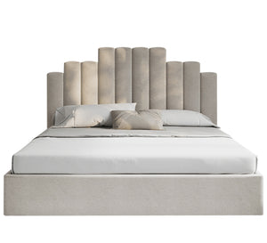 Elegant beige bed