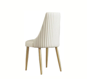 Chair with ribbed backrest