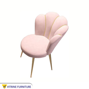 Chair with rose-shaped back