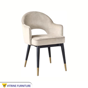 Table chair with side armrests