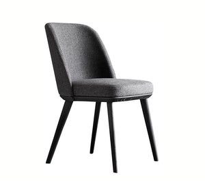 Dark grey upholstered chair