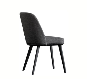 Dark grey upholstered chair