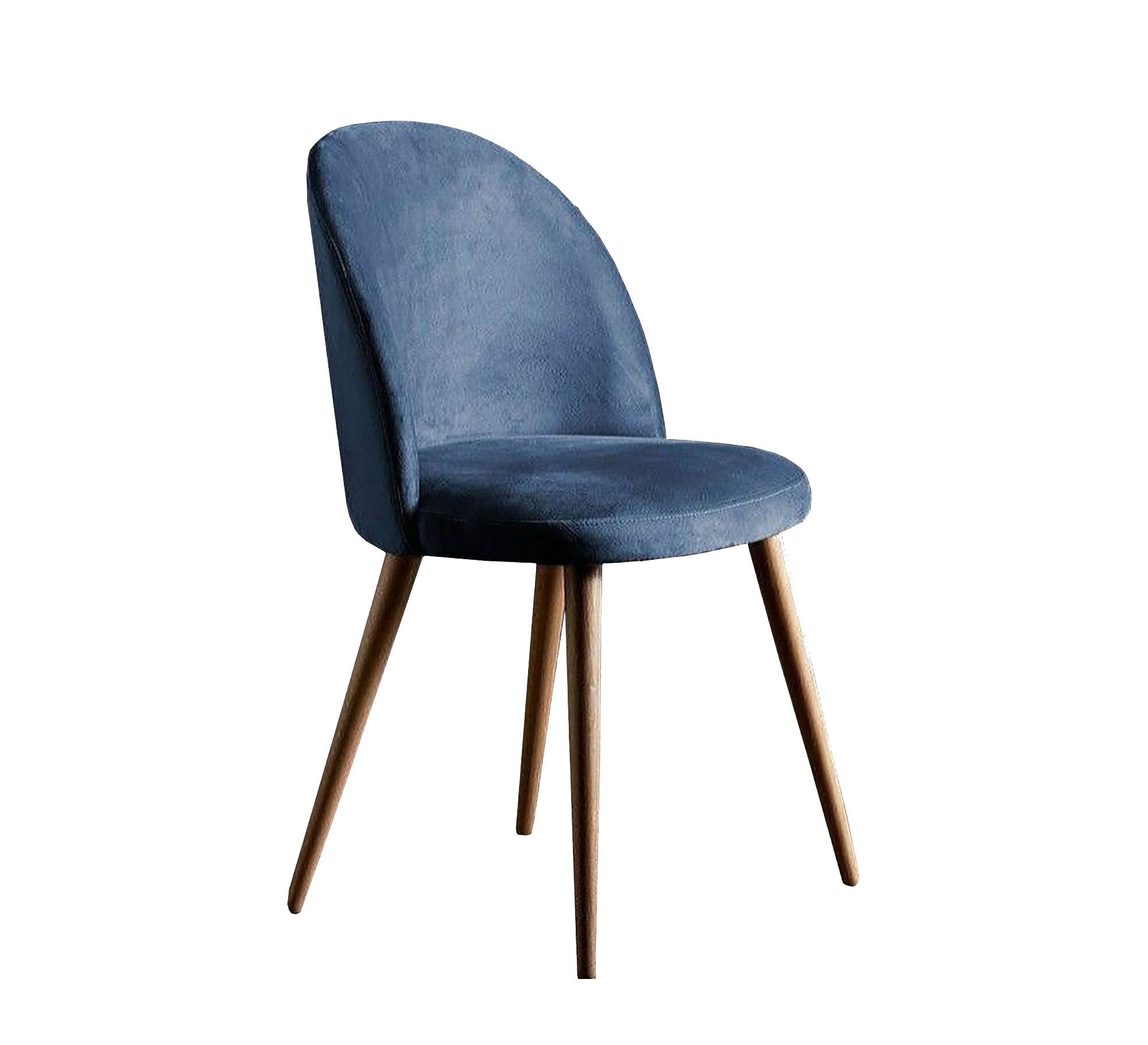 Blue upholstered chair