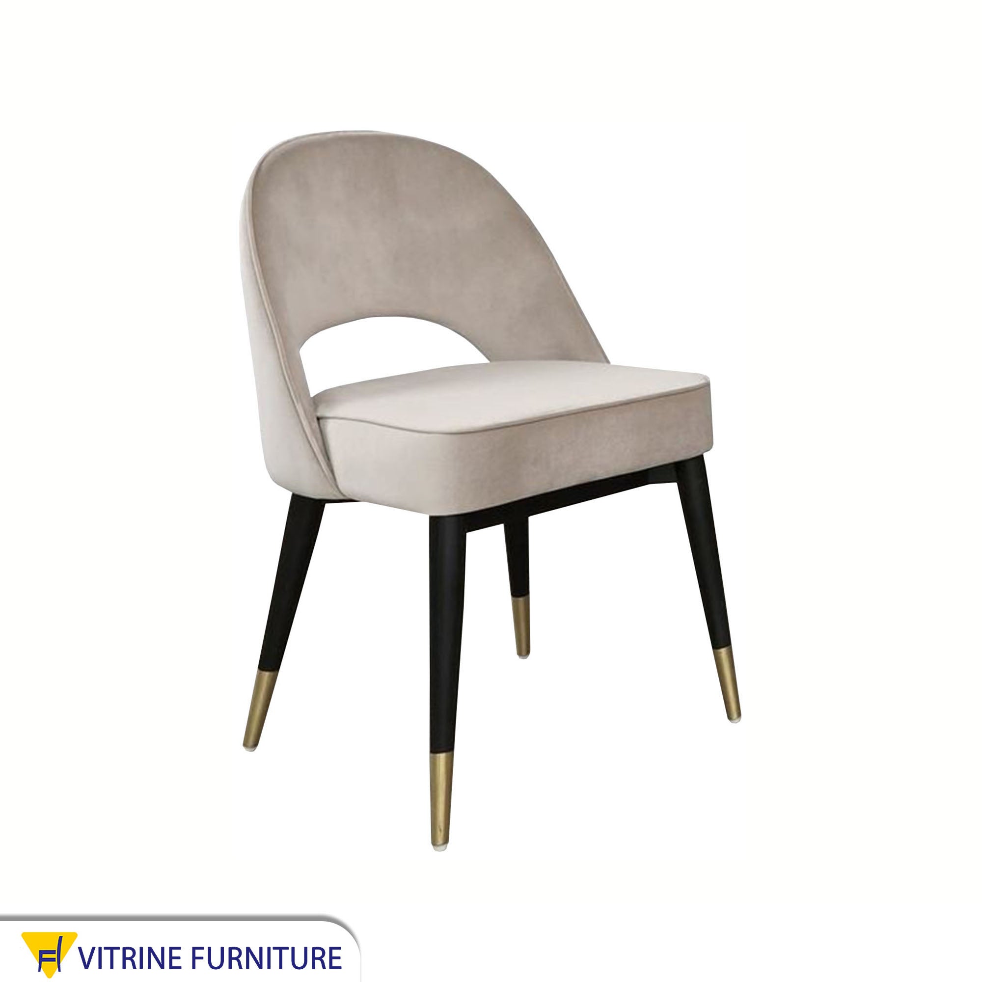 Upholstered beige chair