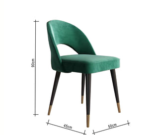 Green upholstered chair